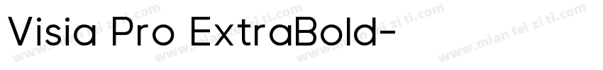 Visia Pro ExtraBold字体转换